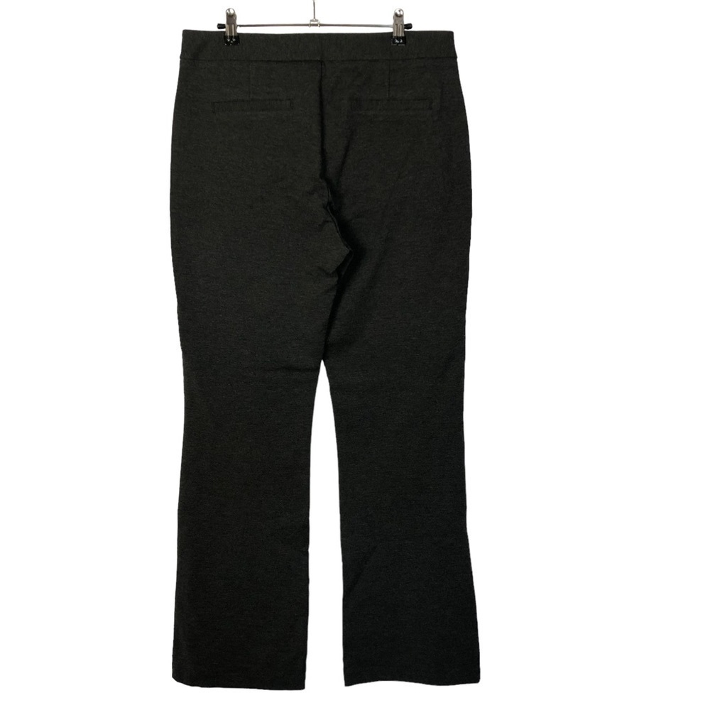 NYDJ Dark Charcoal Gray Ponte‎ High Rise Dress Trouser Pants 12
